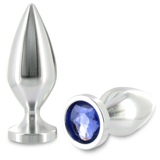 Bouchon anal petit cristal de diamant bleu 5.71 cm sur Univers in Love