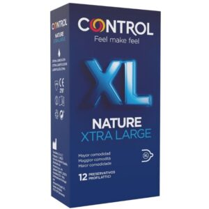 Boîte de 12 préservatifs XL control adapta nature sur Univers in Love