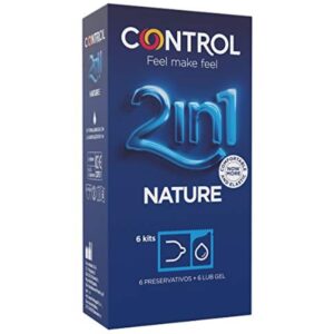 Control duo nature 2-1 préservatifs + gel 6 unités sur Univers in Love