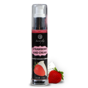 Lubrifiant 2-1 fraise effet chaleur 50ml - Secretplay