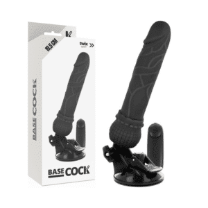 BASECOCK GODE REALISTE VIBRANT AVEC  TELECOMMANDE NOIRE 20CM – Image 5