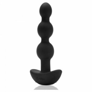 B-VIBE -PERLES  ANAL VIBRANTE EN SILICONE AVEC TÉLÉCOMMANDE  TRIPLET NOIRE – Image 3