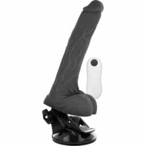 BASECOCK PENIS VIBRANT REALISTE AVEC TELECOMMANDE NOIR 19 CM – Image 4