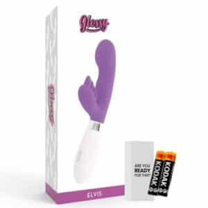 GLOSSY ELVIS MASSEUR & STIMULATEUR  EN SILICONNE LILA – Image 6