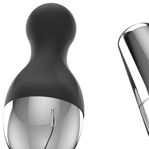 BRILLY GLAM OEUF VIBRANT TÉLÉCOMMANDER EN SILICONE NOIR – Image 6