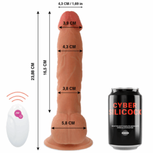 CYBER SILICOCK PENIS MASTER BEN RÉALISTE  TELECOMMANDE  À DISTANCE  4,3 x 23,88 CM – Image 6