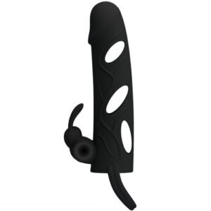 PRETTY LOVE GAINE DE PENIS EN SILICONE AVEC VIBRATION COULEUR BLACK – Image 5