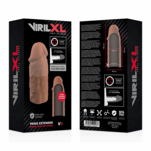 VIRILXL EXTENSION DE PENIS LIQUID SILICONE V3 COULEUR MARRON – Image 8