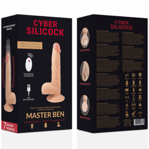 CYBER SILICOCK PENIS MASTER BEN RÉALISTE  TELECOMMANDE  À DISTANCE  4,3 x 23,88 CM – Image 7