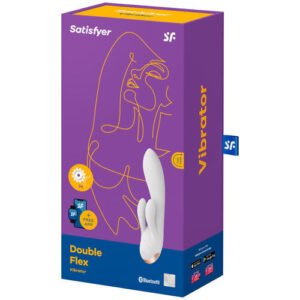 VIBRATEUR SATISFYER DOUBLE FLEX - BLANC – Image 4