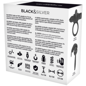 BLACKSILVER BURTON ANNEAU DE PENIS VIBRANT AVEC TELECOMMANDE WATCHME NOIR – Image 5
