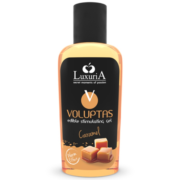 Gel stimulant effet réchauffant - caramel crème 100 ml luxuria voluptas edible