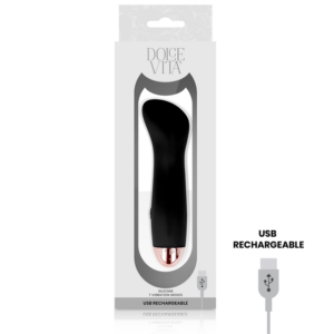 DOLCE VITA VIBRATEUR RECHARGEABLE ONE NOIR 7 VITESSES – Image 4