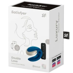 Vibromasseur SATISFYER DOUBLE LOVE LUXURY PARTNER - BLEU – Image 4