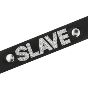 COQUETTE HAND CRAFTED CHOKER VEGAN LEATHER  - SLAVE – Image 3