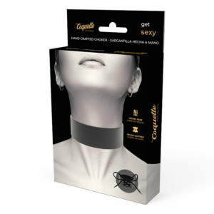 COQUETTE HAND CRAFTED CHOKER VEGAN LEATHER – Image 4