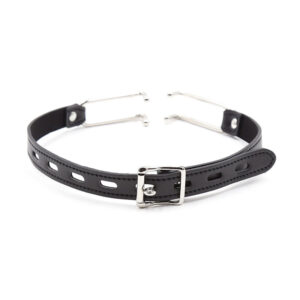 BÂILLON À CROCHET EN MÉTAL OHMAMA FETISH AVEC SANGLE – Image 3