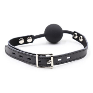 OHMAMA FETISH BALL GAG EN SILICONE AVEC CEINTURE EN CUIR – Image 10