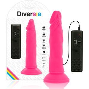 DIVERSIA DILDO VIBRANT FLEXIBLE 23 CM - ROSE – Image 8