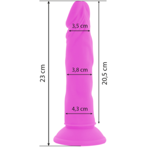 DIVERSIA DILDO VIBRANT FLEXIBLE 23 CM - VIOLET – Image 4