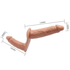 BAILE ULTRA PASSIONNANT  HARNAIS DOUBLE DILDOS SANGLE – Image 3