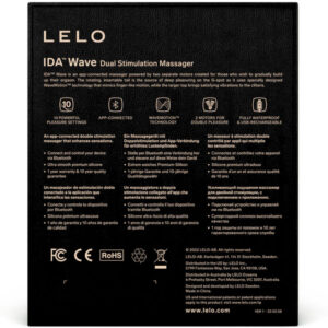 LELO IDA WAVE COUPLES MASSAGE - BLACK – Image 6