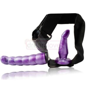 BAILE - HARNAIS ANAL ET VAGINAL FEMME  POINT G LILAS 17 CM – Image 3
