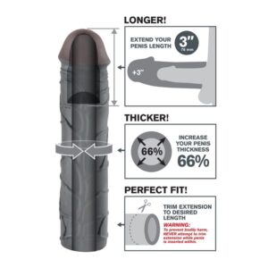 FANTASY X- TENSIONS - RALLONGE MEGA 3 BLACK – Image 4