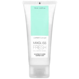 Lubrifiant à base d'eau mixgliss. E froid - saveur menthe 70ml