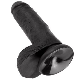 KING COCK 7" PENE REALISTICO NEGRO 17.8CM – Image 5