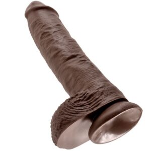 KING COCK 10  BALLE MARRON  25 CM – Image 4