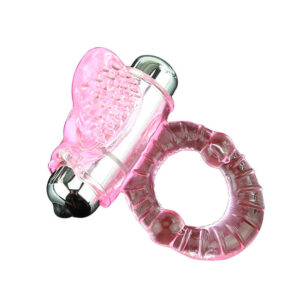 DOUX ABS 10 RYTHMES ANNEAU VIBRATEUR PENIS ROSE – Image 3