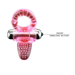 DOUX ABS 10 RYTHMES ANNEAU VIBRATEUR PENIS ROSE – Image 5