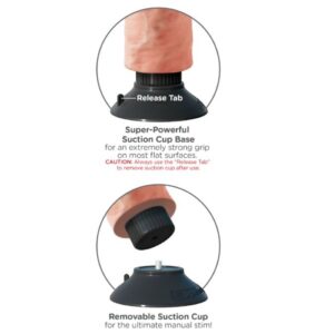 KING COCK 17.78 CM CHAIR DE BITE VIBRANT – Image 4