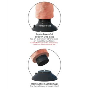 KING COCK 20.3 CM BITE VIBRANTE AVEC BALLES DE CHAIR – Image 4