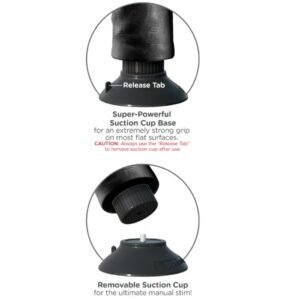 KING COCK - GODE VIBRANT AVEC TESTICULES 23 CM NOIR – Image 5