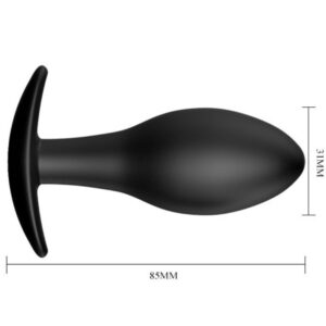 PRETTY LOVE - PLUG ANAL ANCRE EN SILICONE 8.5 CM NOIR – Image 5