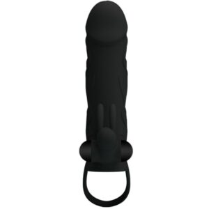 PRETTY LOVE GAINE DE PENIS EN SILICONE AVEC VIBRATION COULEUR BLACK – Image 4