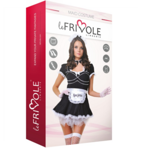 LE FRIVOLE - COSTUME FEMME DE MENAGE 6 PIECES S/M – Image 3