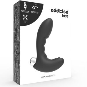 ADDICTED TOYS - VIBRATEUR PROSTATIQUE RECHARGEABLE MODÈLE 4 - NOIR – Image 4