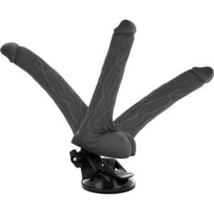 BASECOCK™ - PENIS VIBRATEUR ARTICULABLE AVEC TÉLÉCOMMANDE  NOIR 18,5 CM – Image 4