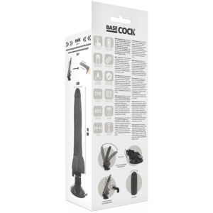 BASECOCK GODE REALISTE VIBRANT AVEC  TELECOMMANDE NOIRE 20CM – Image 7