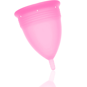 STERCUP - COUPE MENSTRUELLE EN SILICONE FDA ROSE - TAILLE L – Image 3