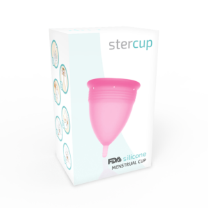 STERCUP - COUPE MENSTRUELLE EN SILICONE FDA ROSE - TAILLE S – Image 4