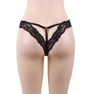 QUEEN LINGERIE TAILLE DE LA CULOTTE  EN V – Image 3