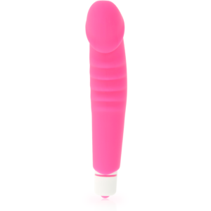 DOLCE VITA  VIBROMASSEUR PLAISIR REALISTE  EN SILICONE ROSE – Image 3