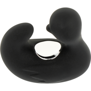 BLACK&SILVER  CANARD STIMULATEUR VIBRANT EN SILICONE RECHARGEABLE NOIR – Image 3