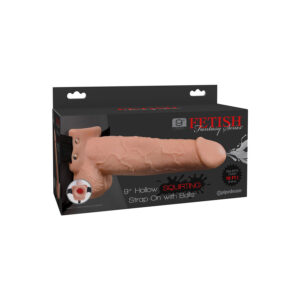 HARNAIS AVEC PÉNIS ÉJACULANT RÉALISTE 22.9 CM – Image 4