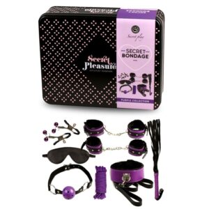 Secret play bdsm pack 8pcs lilas/noir sur Univers in Love