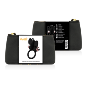 COQUETTE CHIC DESIRE - COCKRING PAPILLON AVEC VIBRATEUR NOIR/ OR – Image 5